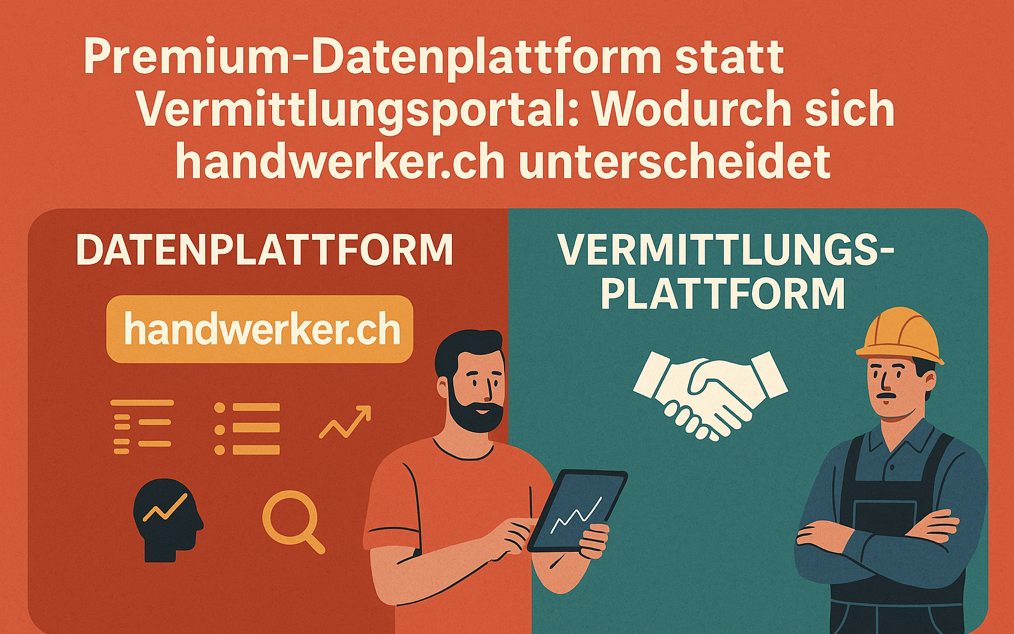 Vermittlungsplattform vs. Datenplattform – zwei völlig unterschiedliche Ansätze